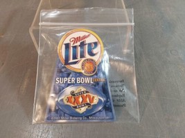 Miller Lite 2001 Flashing Pin Superbowl Central XXXV Working 2x2.75 - £10.95 GBP