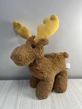 Manhattan Toy Company Voyagers Morris Moose standing plush brown reindeer - £6.98 GBP