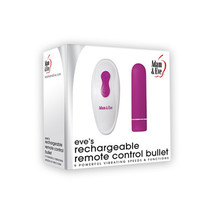 Adam &amp; Eve Eve&#39;s Rechargeable Remote-Controlled Bullet Vibrator Fuchsia - £56.29 GBP