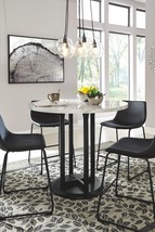 Centiar - Black / Gray - Round Dining Room Counter Table - $277.00