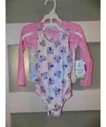 Disney Junior Minnie Tie-Dye Swimsuit &amp;Rash Guard Shirt Size 3T Girl&#39;s NEW - €23,00 EUR