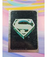 Topps Superman the Movie 1978 &quot;S&quot; Logo Foil Sticker Card - $5.69