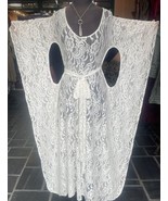 WINTER WHITE STEVIE NICK&#39;S STYLE ARTDECO GYPSY BOHEMIAN DELUXE OOAK LACE... - $406.19 CAD
