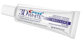 Crest 3D White Brilliance Toothpaste, Vibrant Peppermint, Travel Size 0.... - $6.26+