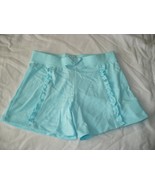Garanimals 365 Kids Girls Pull On Front Ruffle Shorts Size 7 Aqua Spa Bl... - $14.42 CAD