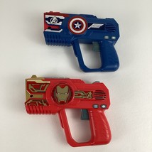Marvel Avengers Laser Tag Blaster Gun Set Captain America Iron Man Vibra... - $557.78 MXN