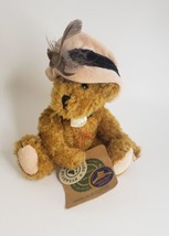 Boyds Bears Chan De La Plumette 7&quot; Plush Jointed Feather Hat &amp; Rose Collar Tags - £10.13 GBP