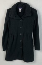 Patagonia Fleece Black Long Better Sweater Button Down Jacket Women’s Small - £55.78 GBP