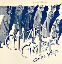 Citizen Galop Sheet Music 1924 Carl Volti Piano DWCC15 - £15.97 GBP