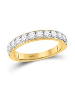 Authenticity Guarantee 
14kt Yellow Gold Womens Round Diamond Wedding Si... - £1,134.15 GBP