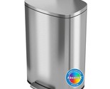 Softstep 13.2 Gallon Step Trash Can With Odor Filter System, Stainless S... - £132.42 GBP
