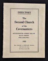 1925 Antique Second Church Of The Covenanters Philadelphia Pa Directory Ancestry - £52.84 GBP