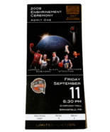 Basketball Hall Of Fame  2009 Enshrinement Ceremonies Tickets Certified - $13.50