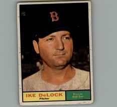 Ike DeLock #268 Topps 1961 Baseball Card Boston Red Sox - £2.25 GBP