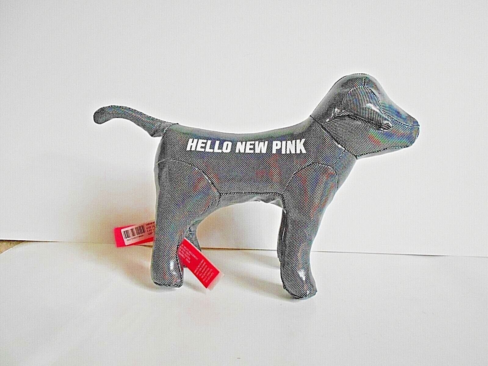 Primary image for Victoria's Secret "Hello New Pink"  6" Gray Dog