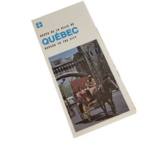 Vintage Access To the City Quebec Folding Road Map 1975 French and English - £12.59 GBP