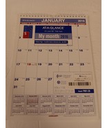 At-A-Glance 8&quot; x 11&quot; My Month Wall Calendar Dated Year 2016 Spiral Bound  - £11.78 GBP