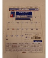 At-A-Glance 8&quot; x 11&quot; My Month Wall Calendar Dated Year 2016 Spiral Bound  - £11.20 GBP