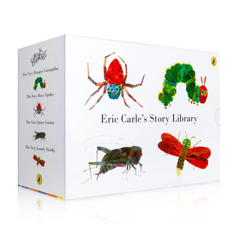 4 Books/set The Very Hungry Caterpillar Eric Carle&#39;s Story Library Baby Short - £49.47 GBP
