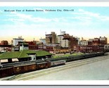 Birds Eye View Business Section Oklahoma City OK UNP WB Postcard A13 - $6.88