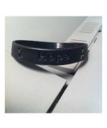 2 Black Melanoma Skin Cancer Awareness Silicone ADULT Bracelet Wristband... - £12.09 GBP
