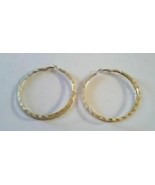 GOLD PLATED DOUBLE HOOP EARRINGS - $12.30 CAD