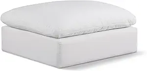 187White-Ott Comfy Collection Modern | Contemporary Upholstered Ottoman,... - £632.65 GBP