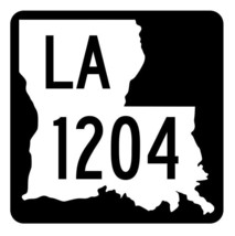 Louisiana State Highway 1204 Sticker Decal R6429 Highway Route Sign - $1.45+