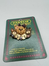 Figurine Boyds Bears  Pin The Folkware Collection #26419 1995 Made in China - £8.85 GBP