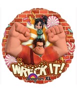 Wreck-It Ralph Foil Mylar Balloon Birthday Party Supplies 18&quot; Round New - $9.75 CAD