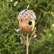 Copper Colored Birdhouse Garden Stakes (Pineapple) - £76.50 GBP