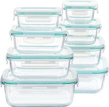 Airtight Glass Containers - 8-Pack BPA Free Food Storage for All Meal Pr... - $56.38