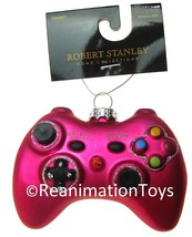 Robert Stanley Blown Glass Pink Video Game Controller Christmas Ornament... - $24.99