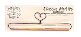 Classic Motifs Heart 12 Inch Fabric Holder With Dowel - $9.95