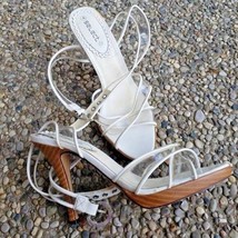 White Heels **REPAIR NEEDED** - UK Size 4/US Size 6 - £7.41 GBP