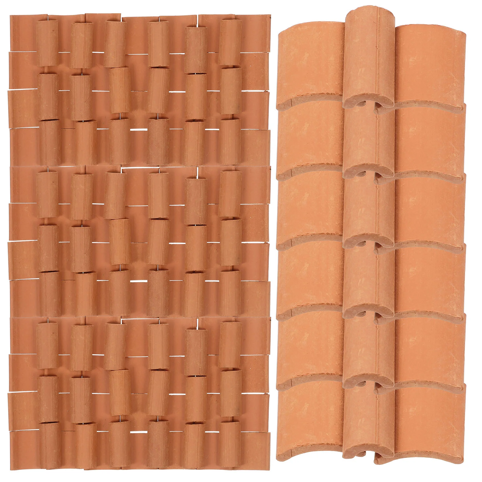 120 Pcs Tile Model Kids Clay Sand Table Roof Tiles Decors Small Simulation Fake - £16.13 GBP