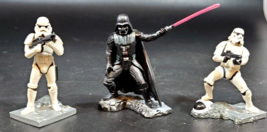 Star Wars 2006 LFL Hasbro Figures 2 Plastic Storm Troopers and Darth Vadar - £23.34 GBP
