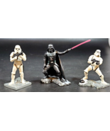 Star Wars 2006 LFL Hasbro Figures 2 Plastic Storm Troopers and Darth Vadar - £23.21 GBP