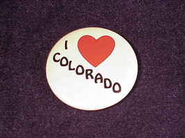Vintage I (Heart) Love Colorado Pinback Pin - $5.95