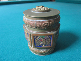 ANTIQUE CHINESE CLOISONNE AND BRASS DECOR COVERED  INCENSE HOLDER  - £97.78 GBP