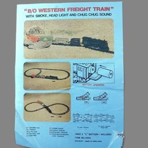 B/O Western Freight Train With With Smoke Head Light &amp; Chug Chug Sound - $19.97