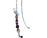 Ganz American Flag Patriot Light Pull Chrome Colored Pull Chain w connec... - £4.57 GBP