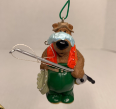 Hallmark Bear Fishing Keepsake Ornament Standing Or Hanging Catch Of The Day - £6.32 GBP