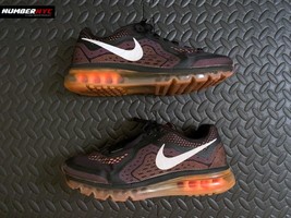 Women Nike 2014 Air Max 621078-015 Black Atomic Running Sneakers 9.5 Orange - £63.22 GBP