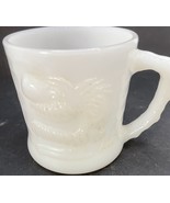 Vintage B.C. Comic GROG Milk Glass Mug Coffee Cup Caveman Johnny Hart  F... - $91.02 MXN
