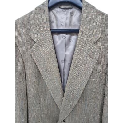VTG Christian Dior Monsieur Pastel Tweed Suit Jacket Peach/Beige/Powder Blue 38 Item image 2