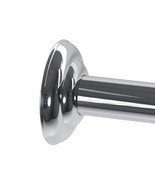 Zenna Home Permanent-Mount Adjustable Shower Rod, 44&quot;-72&quot;, Chrome - $46.99