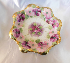 Bowl of Light and Dark Pink Flowers with Painted Details # 10320 - £13.20 GBP