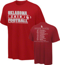 Oklahoma Sooners new 2010 Football Season Schedule t-shirt CMS large NCAA Boomer - £13.44 GBP