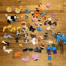 Lego Minecraft Minifigure &amp; Animal Part / Accessory Lot C1 - $29.65